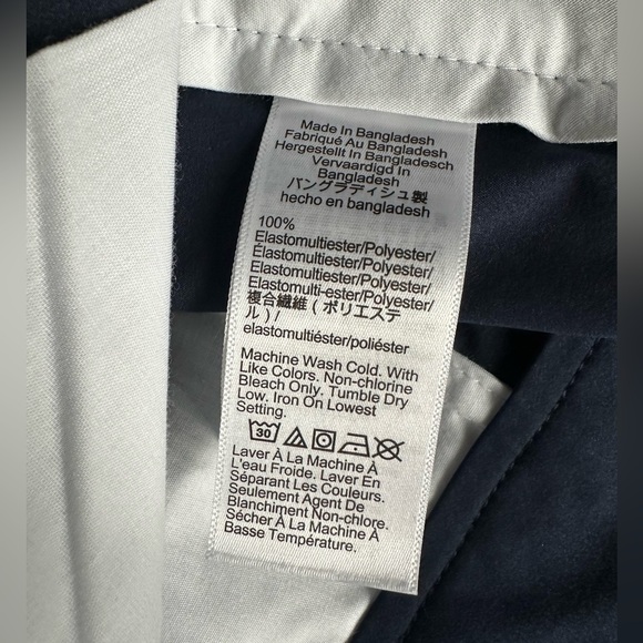 J CREW ⛵️ NWT Men’s Navy ‘Slim Fit’ Performance Tech Pants - Size 30/32 - Picture 9 of 12